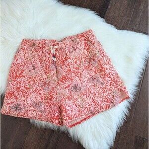 Find Me Now Tyler Quilted Shorts Floral Pink Women's Size M Medium